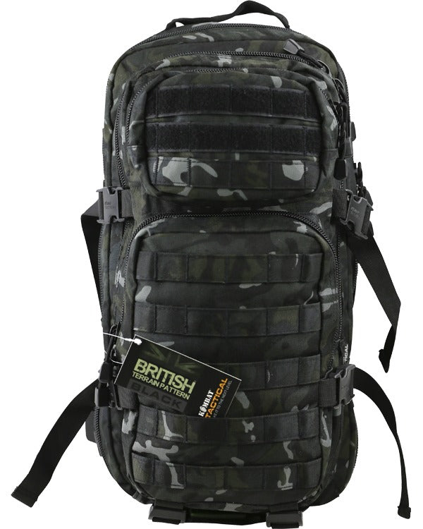 Small Assult Backpack in Black BTP Camo
