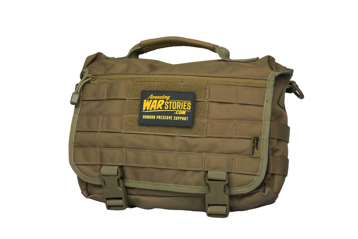 gears of war messenger bag Small Tactical Messenger Bag in Dessert Ops – Amazing War Stories
